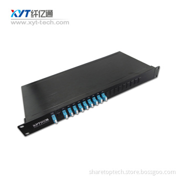 fiber optic equipment good quality CWDM module 16 channel cwdm mux demux single fiber 1U chassis new products